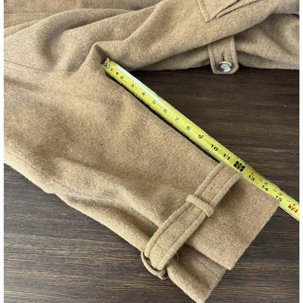 Pendleton Coat Womens L/XL Camel Brown Swing A-Line Brushed Wool Fuzzy Vintage - Picture 13 of 16